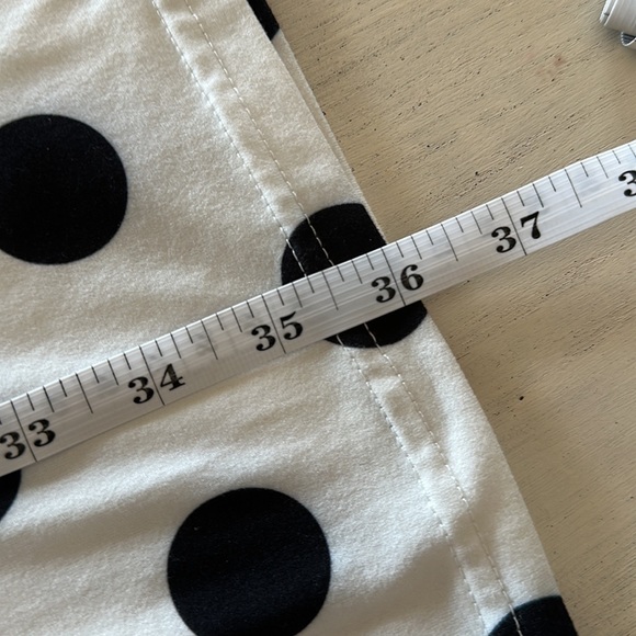 Black/Off-white Polka Dot skirt by Sweet Modesty. Fully lined. Size M. - Picture 7 of 7